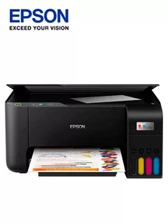 IMPRESORA MULTIFUNCIONAL DE TINTA EPSON ECOTANK L3210, IMPRIME / ESCANEA / COPIA / USB