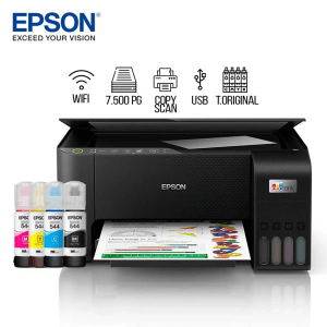 Impresora multifuncional Epson Ecotank L3250 inalámbrica, Wi-Fi, inyección de tinta, con tanques recargables